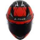 CAPACETE LS2 FF358 RAPID CROMO PRETO/VERMELHO FOSCO