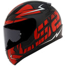 CAPACETE LS2 FF358 RAPID CROMO PRETO/VERMELHO FOSCO
