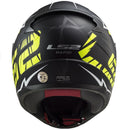 CAPACETE LS2 FF358 RAPID CROMO PRETO/AMARELO FOSCO