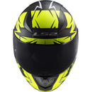 CAPACETE LS2 FF358 RAPID CROMO PRETO/AMARELO FOSCO