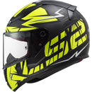 CAPACETE LS2 FF358 RAPID CROMO PRETO/AMARELO FOSCO