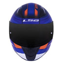 CAPACETE LS2 FF358 DRAZE BRANCO/AZUL/VERMELHO