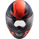 CAPACETE LS2 FF358 RAPID NAUGHTY AZUL FOSCO/ LARANJA FLUO