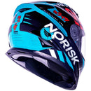 CAPACETE NORISK SOUL FF302 GRAND PRIX TOKYO PRETO/BRANCO/VERDE