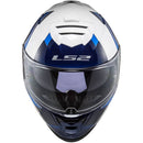 CAPACETE LS2 FF800 STORM JOHN MCPHEE AZUL/CINZA (COM VISEIRA SOLAR)