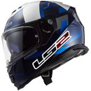 CAPACETE LS2 FF800 STORM JOHN MCPHEE AZUL/CINZA (COM VISEIRA SOLAR)