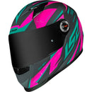 CAPACETE LS2 FF358 DRAZE ROSA/AZUL/CINZA
