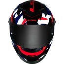 CAPACETE LS2 FF358 TANK AZUL/VERMELHO CAMUFLADO