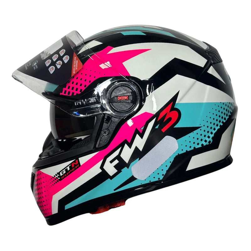 Capacete FW3 GTN Fox Rosa