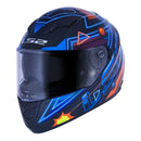 CAPACETE LS2 FF320 STREAM SYNTH AZUL/PRETO