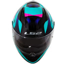 CAPACETE LS2 FF320 STREAM CROW AZUL/PRETO/ROSA