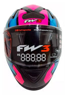 Capacete Moto Gtn Fox Rosa
