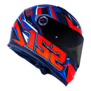 CAPACETE LS2 FF358 CLASSIC VELOXER AZUL/LARANJA