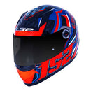 CAPACETE LS2 FF358 CLASSIC VELOXER AZUL/LARANJA