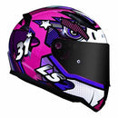 CAPACETE LS2 FF353 RAPID KHAN ROSA/BRANCO