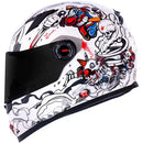 CAPACETE LS2 FF358 CRAZY CLOWN BRANCO