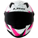CAPACETE LS2 FF358 BRILLIANT BRANCO/ROSA