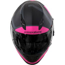 CAPACETE NORISK FF302 RIDIC (VISEIRA SOLAR) PRETO/ROSA FOSCO