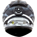 CAPACETE NORISK FF302 DESTROYER CAMO PRETO/BRANCO FOSCO