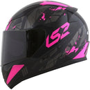 CAPACETE LS2 FF353 RAPID PALIMNESIS PRETO/ROSA BRILHO