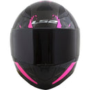 CAPACETE LS2 FF353 RAPID PALIMNESIS PRETO/ROSA BRILHO