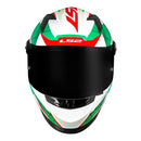 CAPACETE LS2 FF358 DRAZE VERDE/BRANCO/VERMELHO