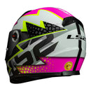 CAPACETE LS2 FF358 CLASSIC SPEEDY BRANCO/AMARELO/ROSA