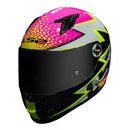 CAPACETE LS2 FF358 CLASSIC SPEEDY BRANCO/AMARELO/ROSA