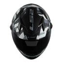 CAPACETE LS2 CLASSIC TANK PRETO/CINZA
