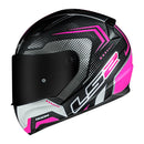 CAPACETE LS2 FF353 RAPID DOOM PRETO/ROSA/BRANCO