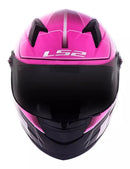 CAPACETE LS2 FF358 CLASSIC ULTRA PRETO/ROSA
