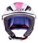 Capacete ASX City Air Branco / Rosa