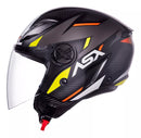 Capacete Asx Aberto City Air Preto / Amarelo
