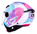 Capacete ASX City Air Branco / Rosa