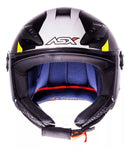 Capacete Asx Aberto City Air Preto / Amarelo