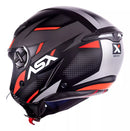 Capacete ASX Aberto City Air preto/vermelho