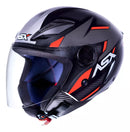 Capacete ASX Aberto City Air preto/vermelho