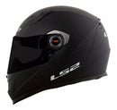 CAPACETE LS2 FF358 CLASSIC MONOCOLOR PRETO FOSCO