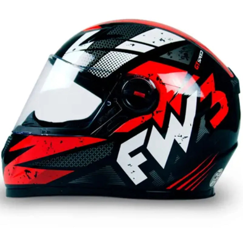 Capacete FW3 GTN Speed Preto Vermelho