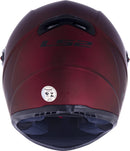 CAPACETE LS2 FF358 MONOCOLOR VERMELHO FOSCO