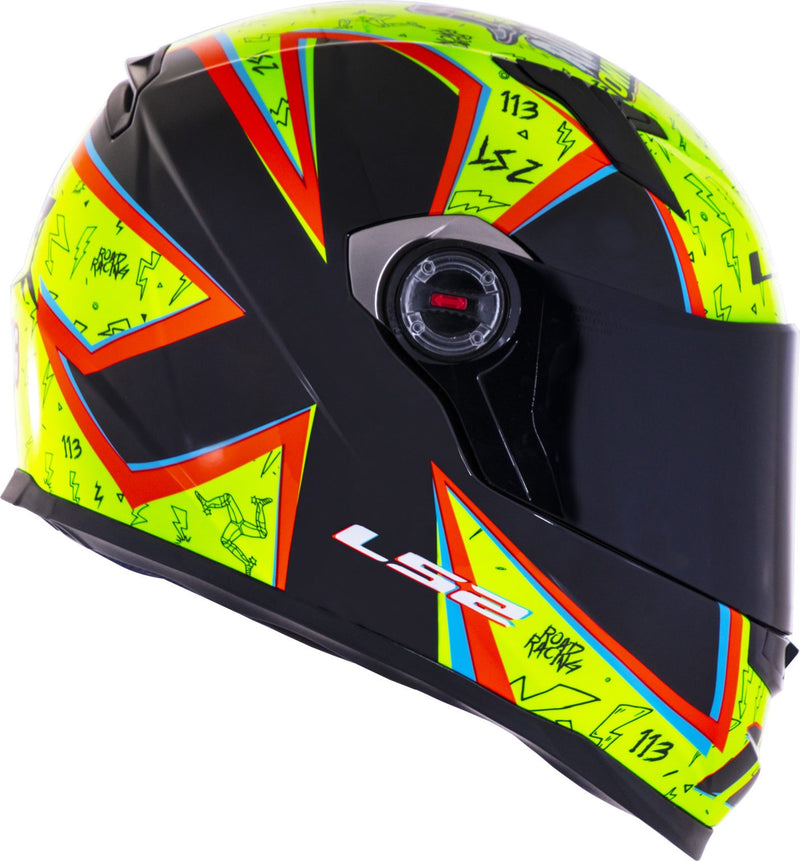 CAPACETE LS2 FF358 RAFAEL PASCHOALIN AMARELO/PRETO