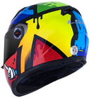CAPACETE LS2 FF358 MASTERPIECE AMARELO/VERMELHO/ VERDE