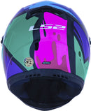 CAPACETE LS2 FF358 MASTERPIECE ROSA/ROXO/VERDE