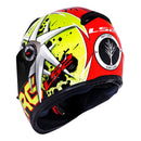 CAPACETE LS2 FF358 RENATO GARCIA VERMELHO/AMARELO