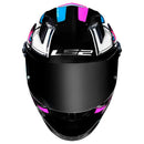Capacete LS2 FF358 Xdron - Branco/Rosa/Azul Cyan
