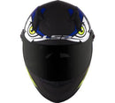 CAPACETE LS2 FF358 TRIBAL PRETO/AZUL FOSCO