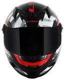 CAPACETE LS2 CLASSIC TANK PRETO/VERMELHO/BRANCO