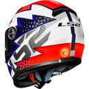 CAPACETE LS2 FF358 SPEEDY BRANCO/ROXO/LARANJA