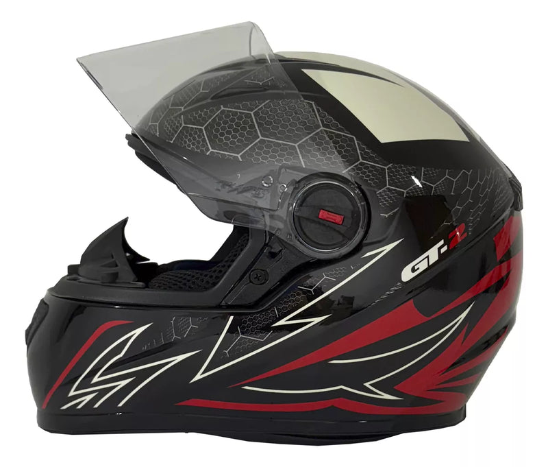 Capacete Fechado Moto Com Narigueira Fw3 Gt2