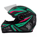 CAPACETE FW3 GTN R1 PRETO AZUL ROSA FOSCO